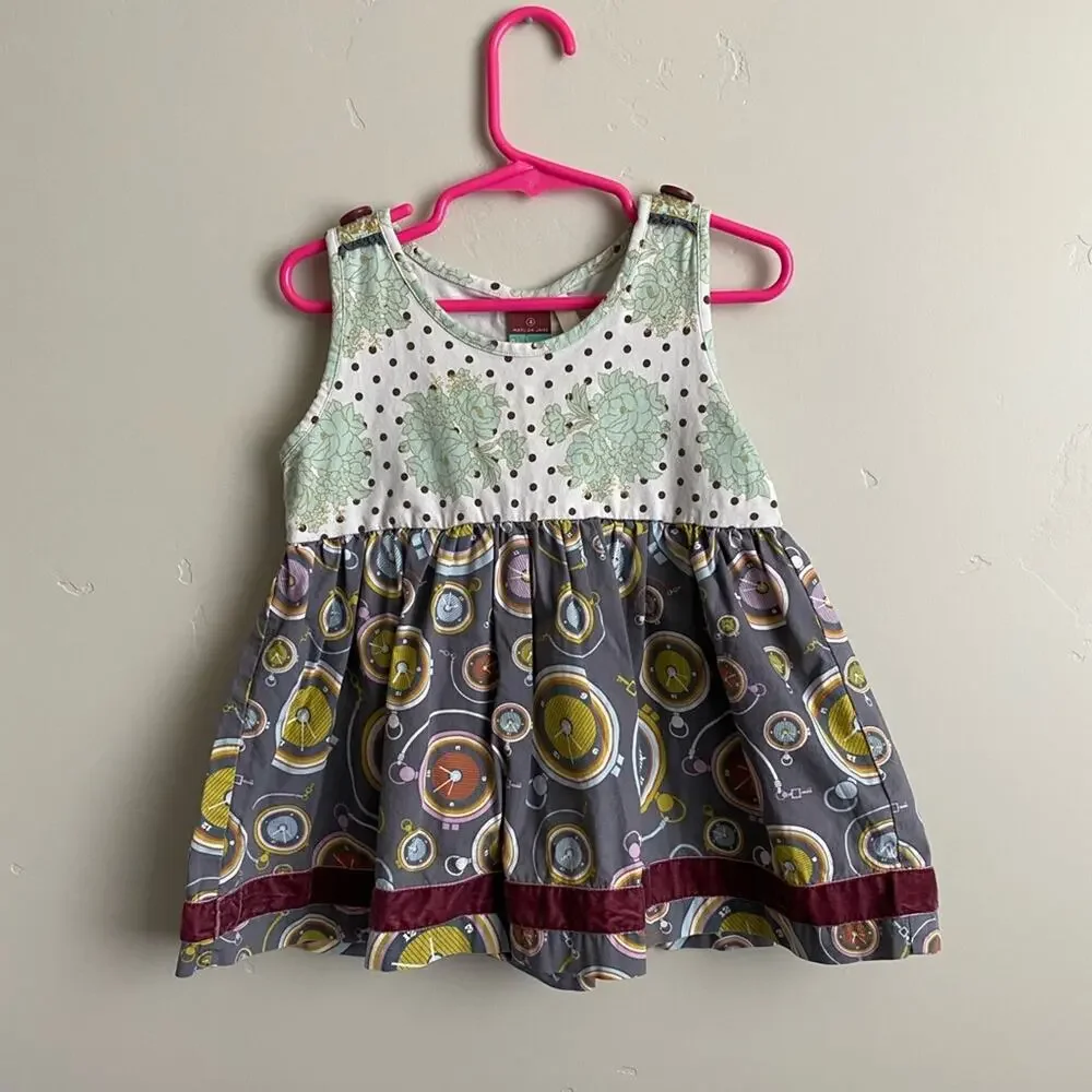 Matilda Jane Character Counts Sleeveless Clock Tank- Size 4